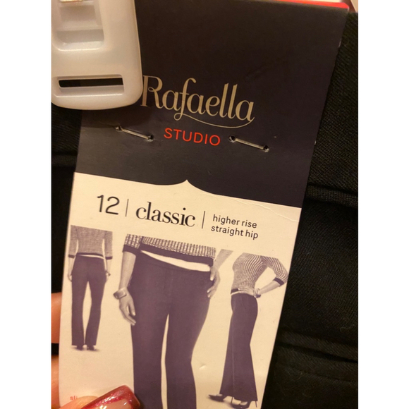 Nwt RAFAELLA BLACK SLACKS SIZE 12 - Picture 5 of 8